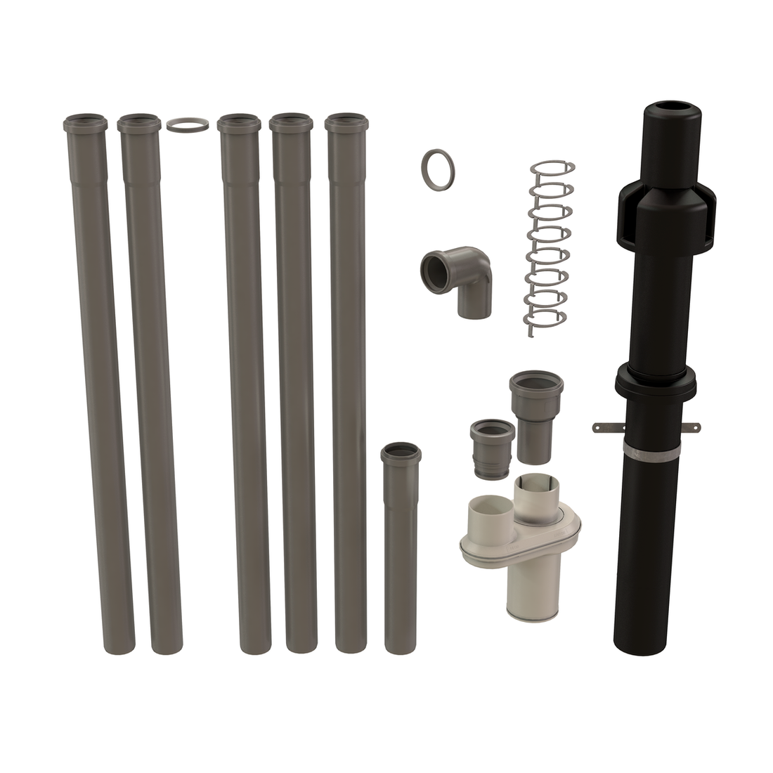 2" Single Wall Quick Kit Roof Termination