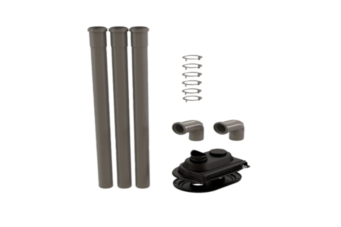 2" Single Wall Quick Kit Low Profile Wall Termination
