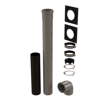 4" Single Wall Vent Kit Horizontal