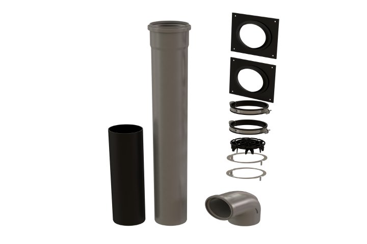 Image of 4" Single Wall Vent Kit Horizontal